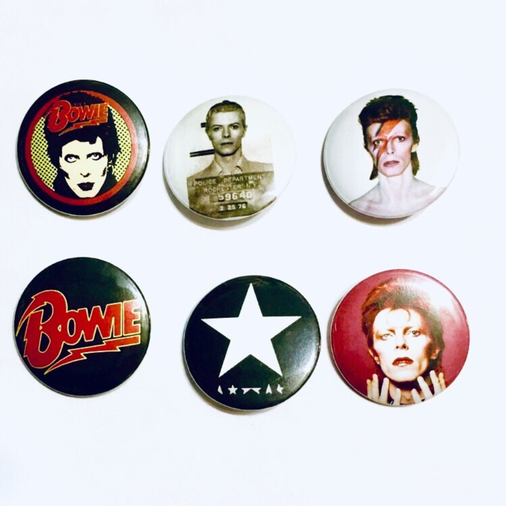 David Bowie Button Set